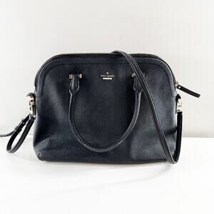 Kate Spade Leather Margot Satchel Purse Black